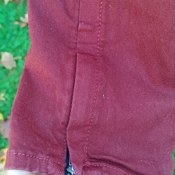 Rag and Bone burgundy skinny zipper capris size 26 - Picture 5 of 8